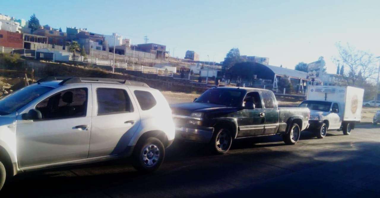 Triple choque alcance en la niños héroes