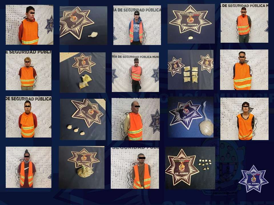 Agarran a once presuntos narcomenudistas