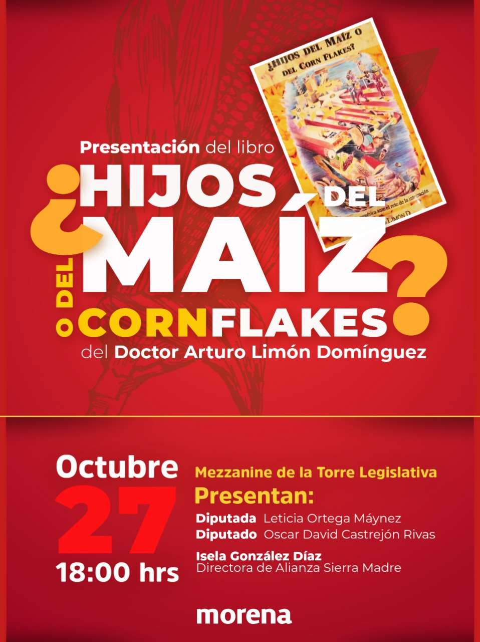 Presentarán libro ¿hijos del maíz o del corn flakes? el próximo miércoles