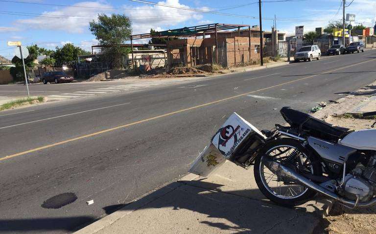 Impacta a motociclista en jiménez