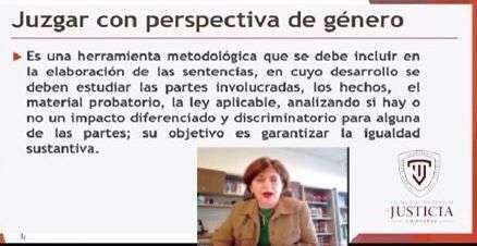 Participa adela jiménez en conferencia organizada por tsj