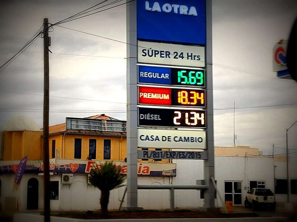 Sube precio de la gasolina en ojinaga