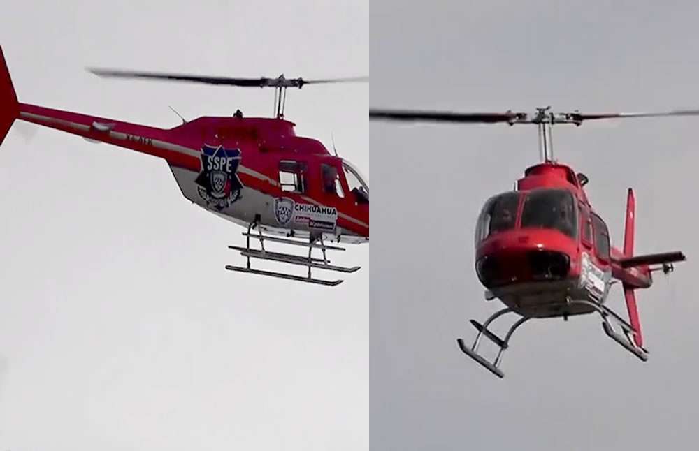 Sobrevuela helicóptero calles de Juárez