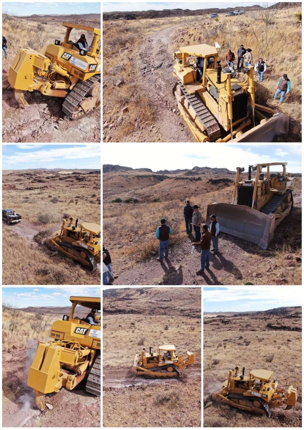 Rehabilitan caminos para pavimentar en aguja del capulín