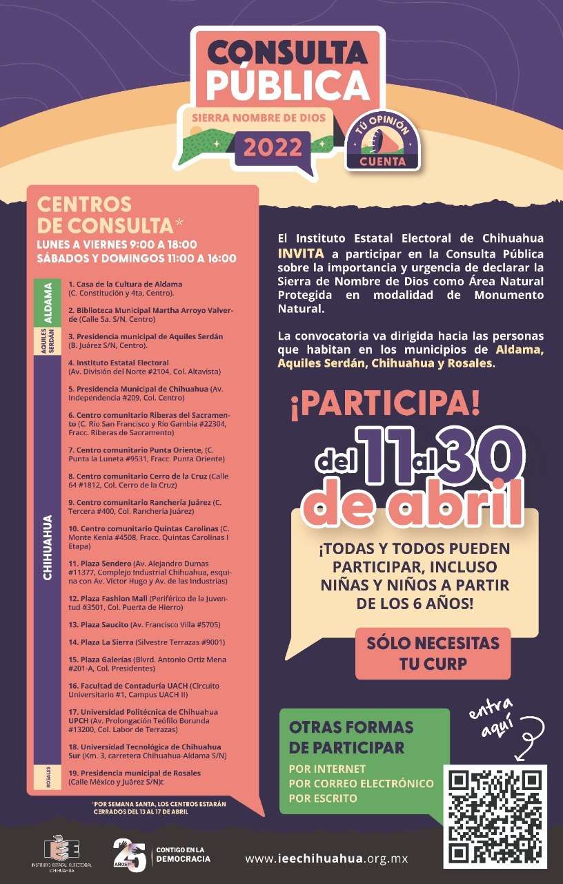 Arranca hoy consulta pública sobre sierra nombre de dios