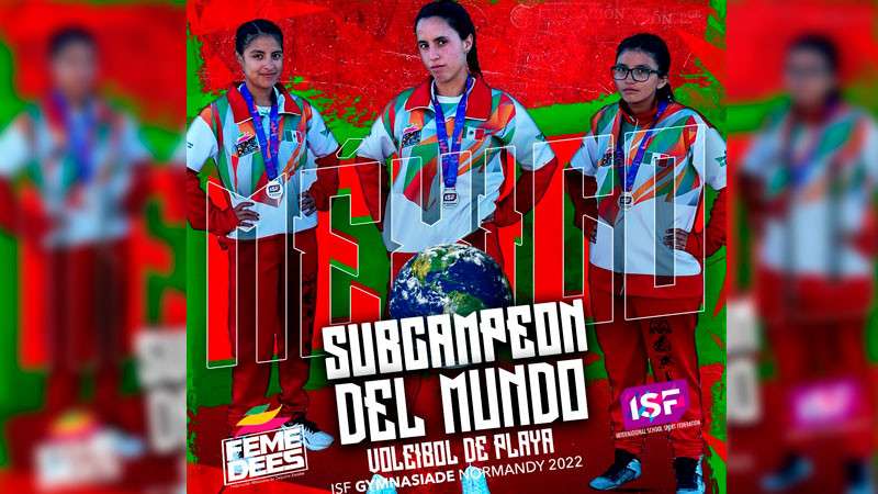 Ganan morelianas subcampeonato mundial de voleibol en francia