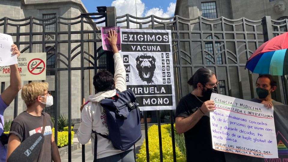 Protestan en cdmx por la viruela del mono