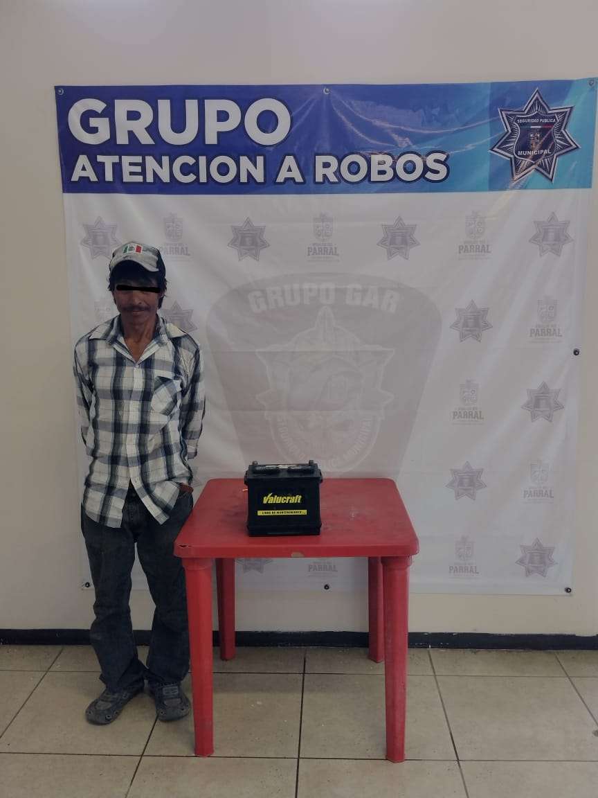 Asegura grupo especial a presunto ladrón y acumulador robado