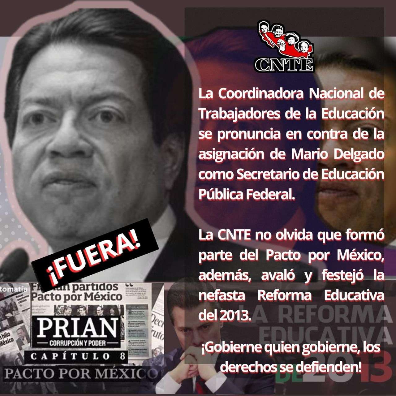 Critica Cnte nombramiento de Mario Delgado