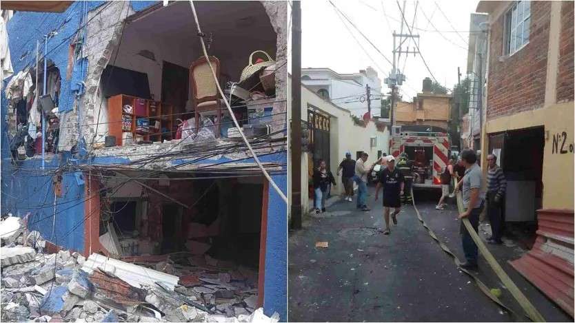 Deja explosión en Coyoacán, 10 heridos y daños en 30 casas