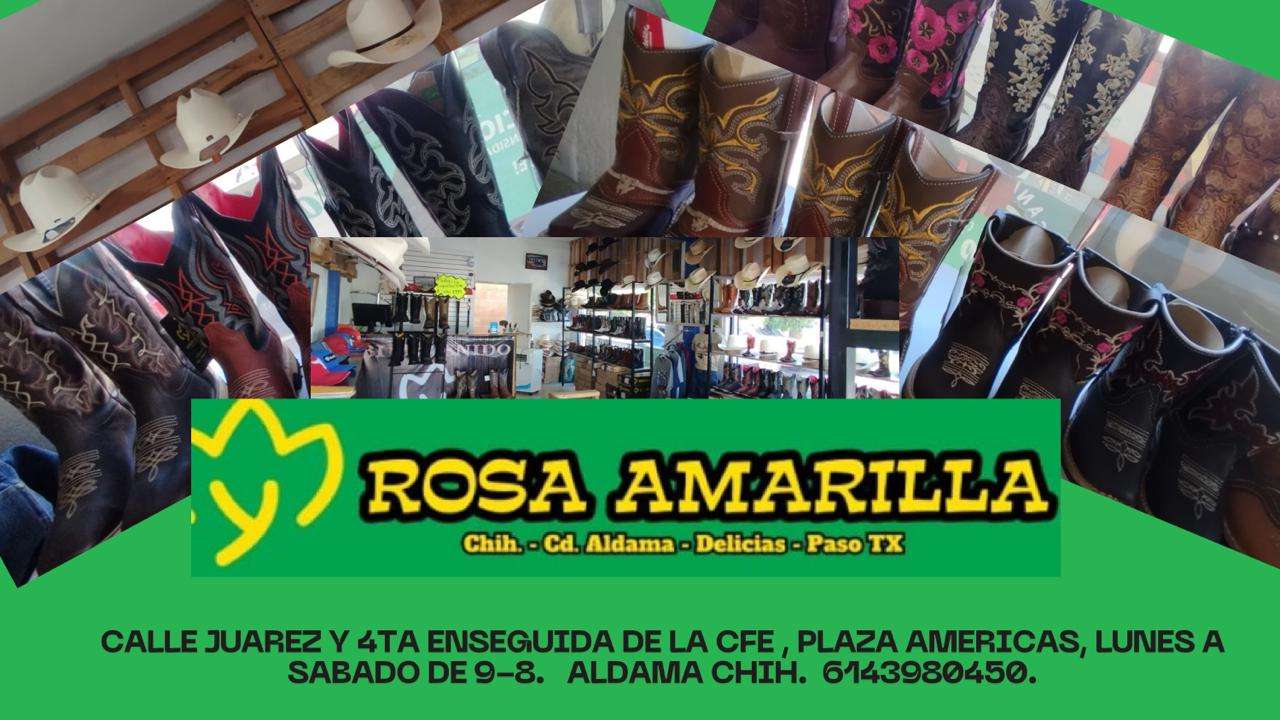Rosa Amarilla: Botas, sombreros, cinturones y carteras