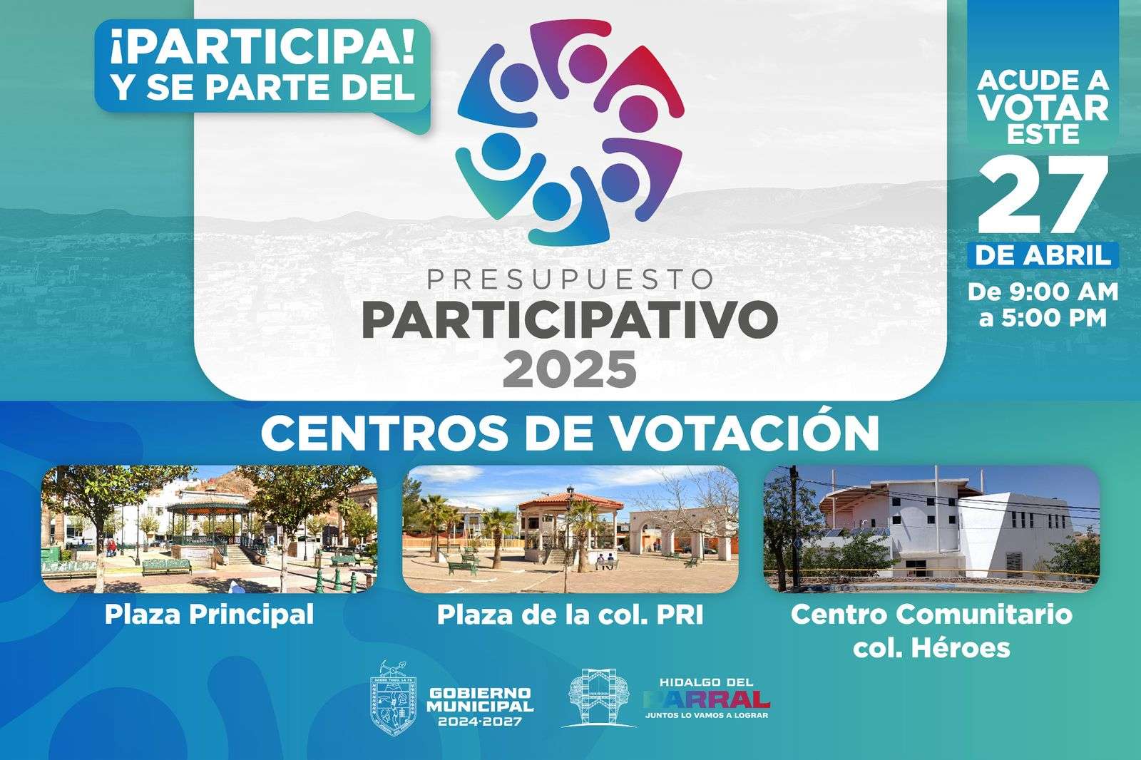  Invitan a votar por presupuesto participativo de Parral 