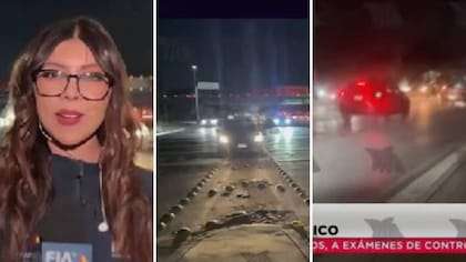 Captan a reportera a punto de ser atropellada en un en vivo