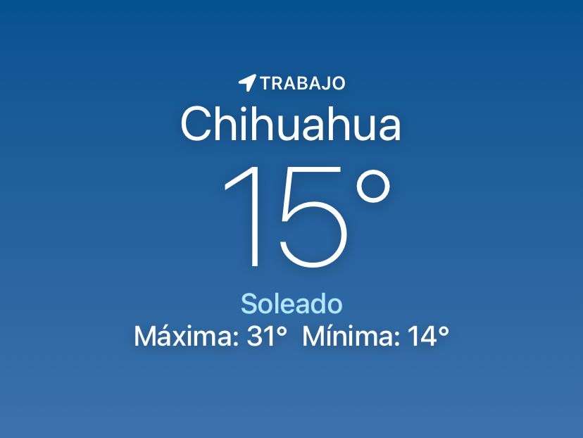 Se pronostica soleado con máxima de 31 grados centígrados