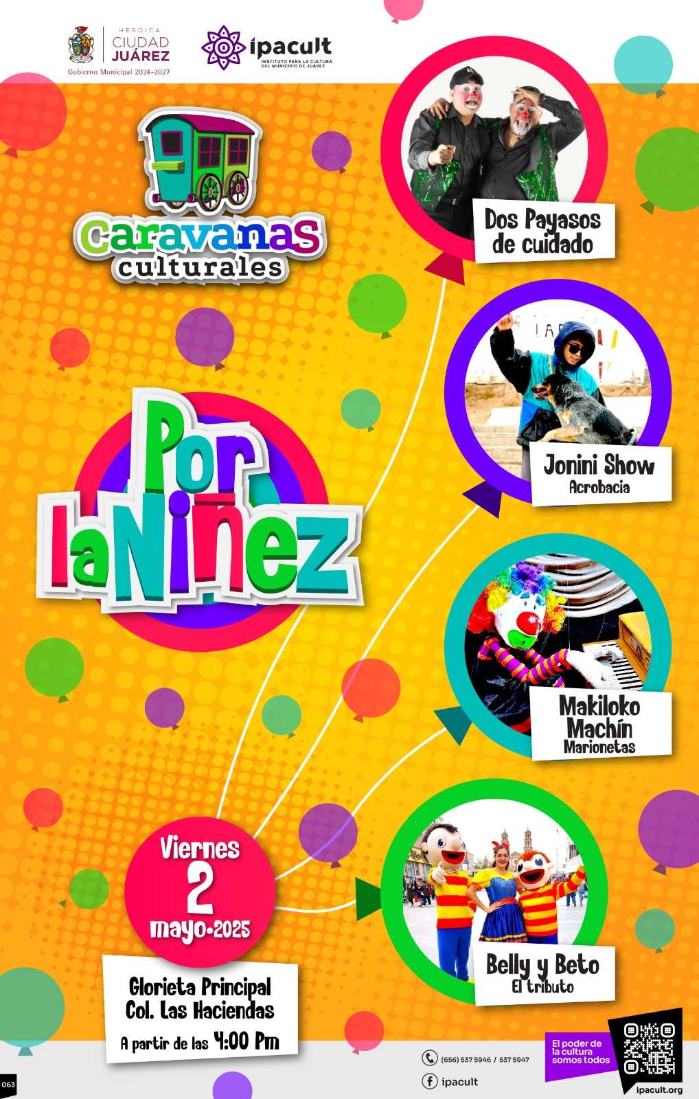 Realizarán caravana cultural por la niñez en Las Haciendas 