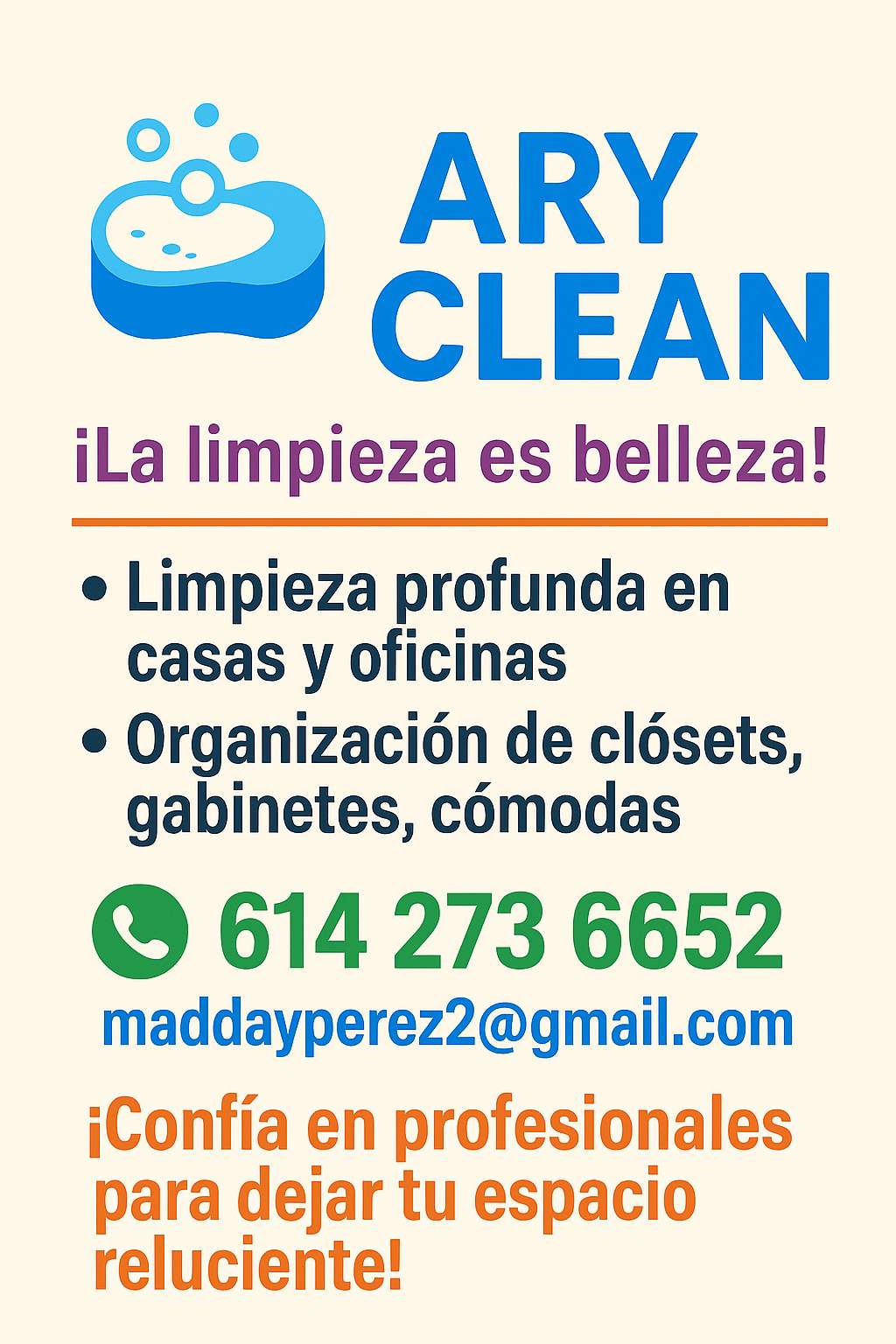 Ary Clean: La limpieza es belleza