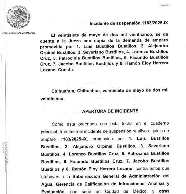 Suspende jueza demolición en El Saucito