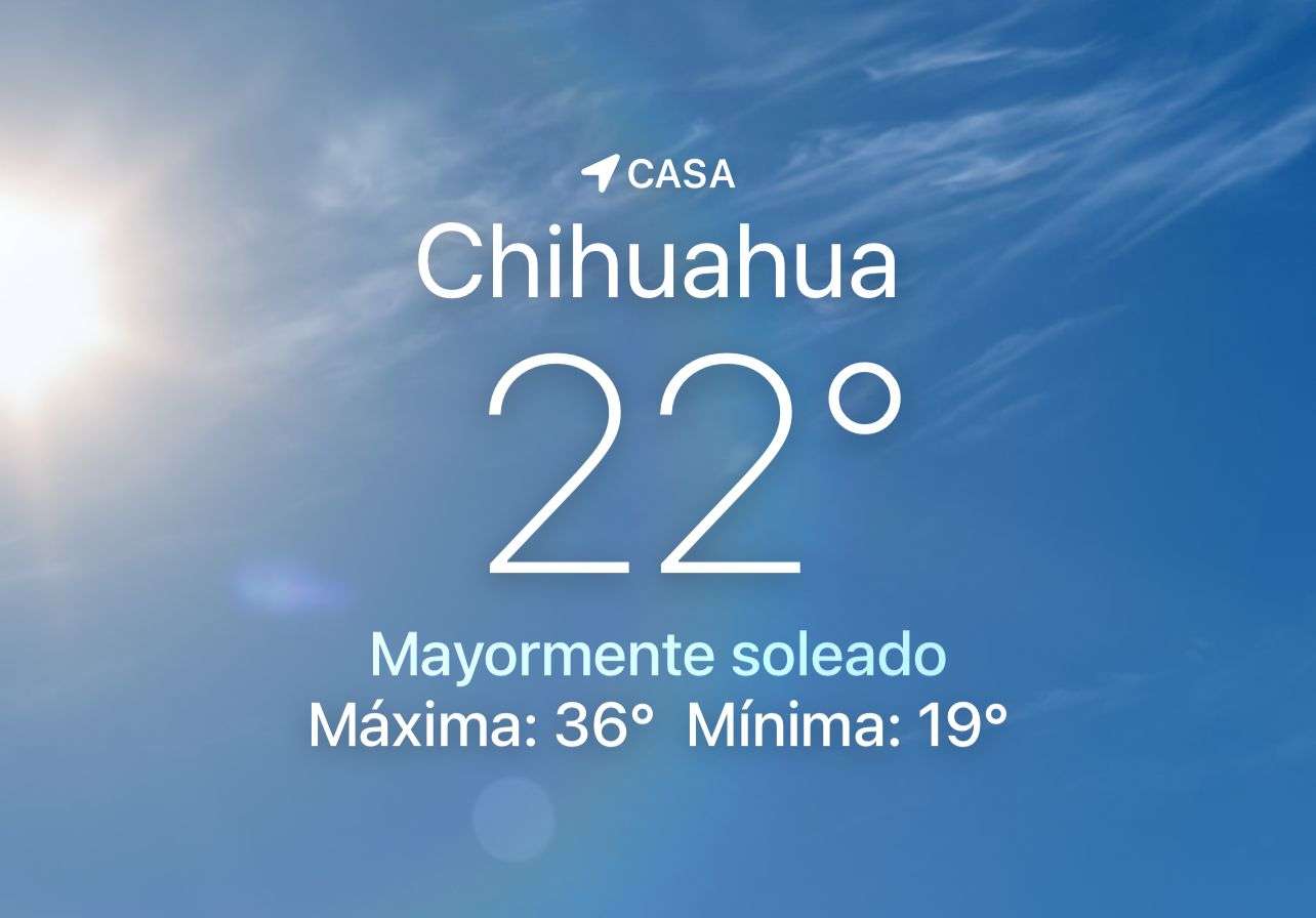 Amanece despejado y soleado con 22 grados centígrados