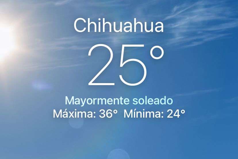 Pronostican un domingo caluroso con máxima de 36°C