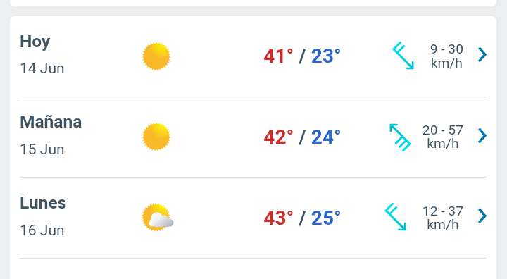 Día soleado con temperatura hasta 41°C en Juárez