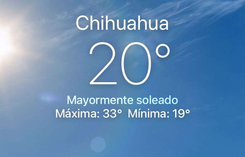 Ponostican un domingo soleado con máxima de 33°C
