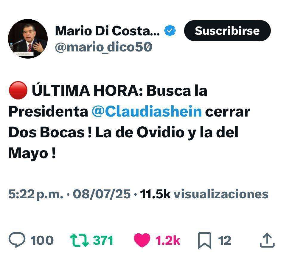 Última hora