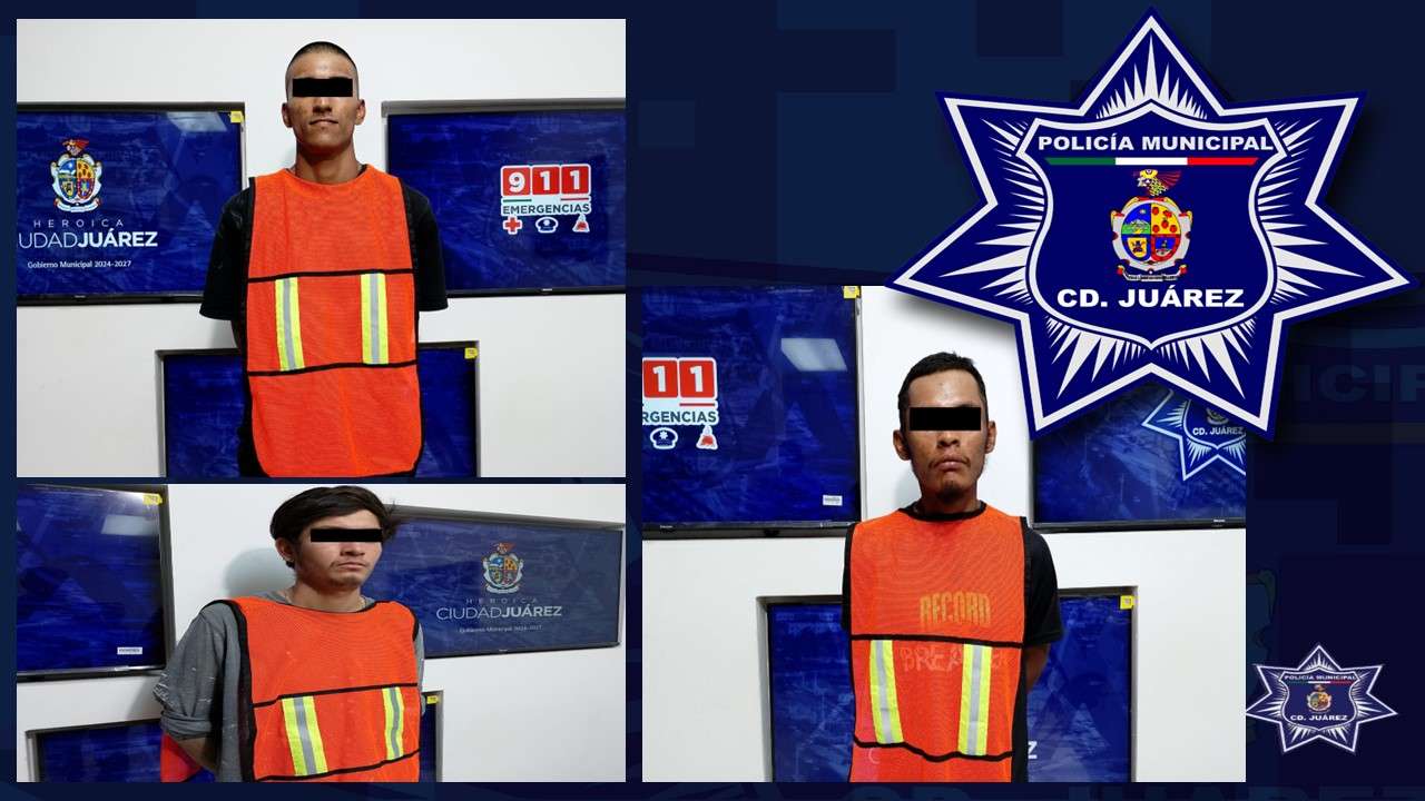 Capturan a tres personas con órdenes de aprehensión vigentes