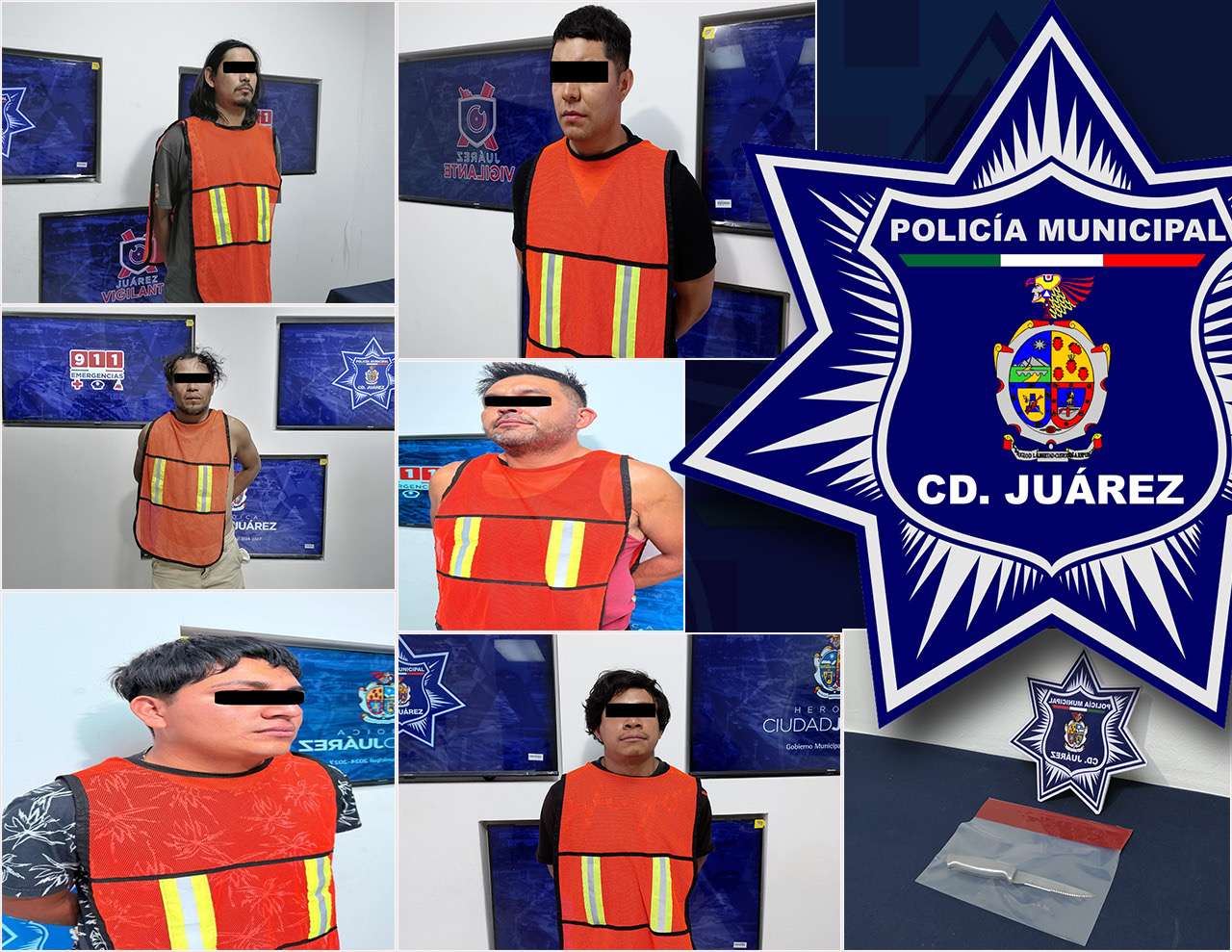 Arrestan a 6 por violencia familiar