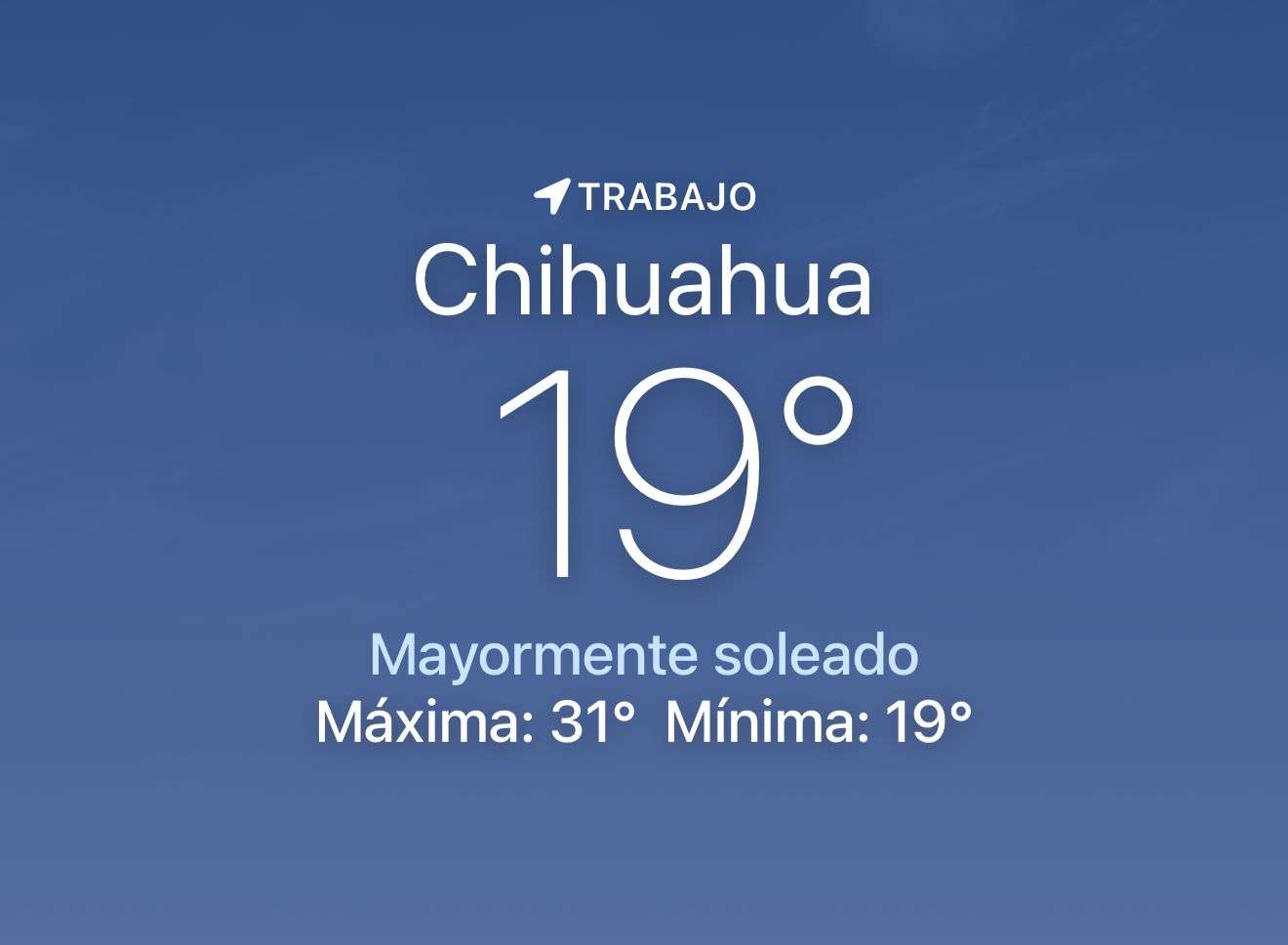 Pronostican nuboso con temperatura de 31 grados centígrados