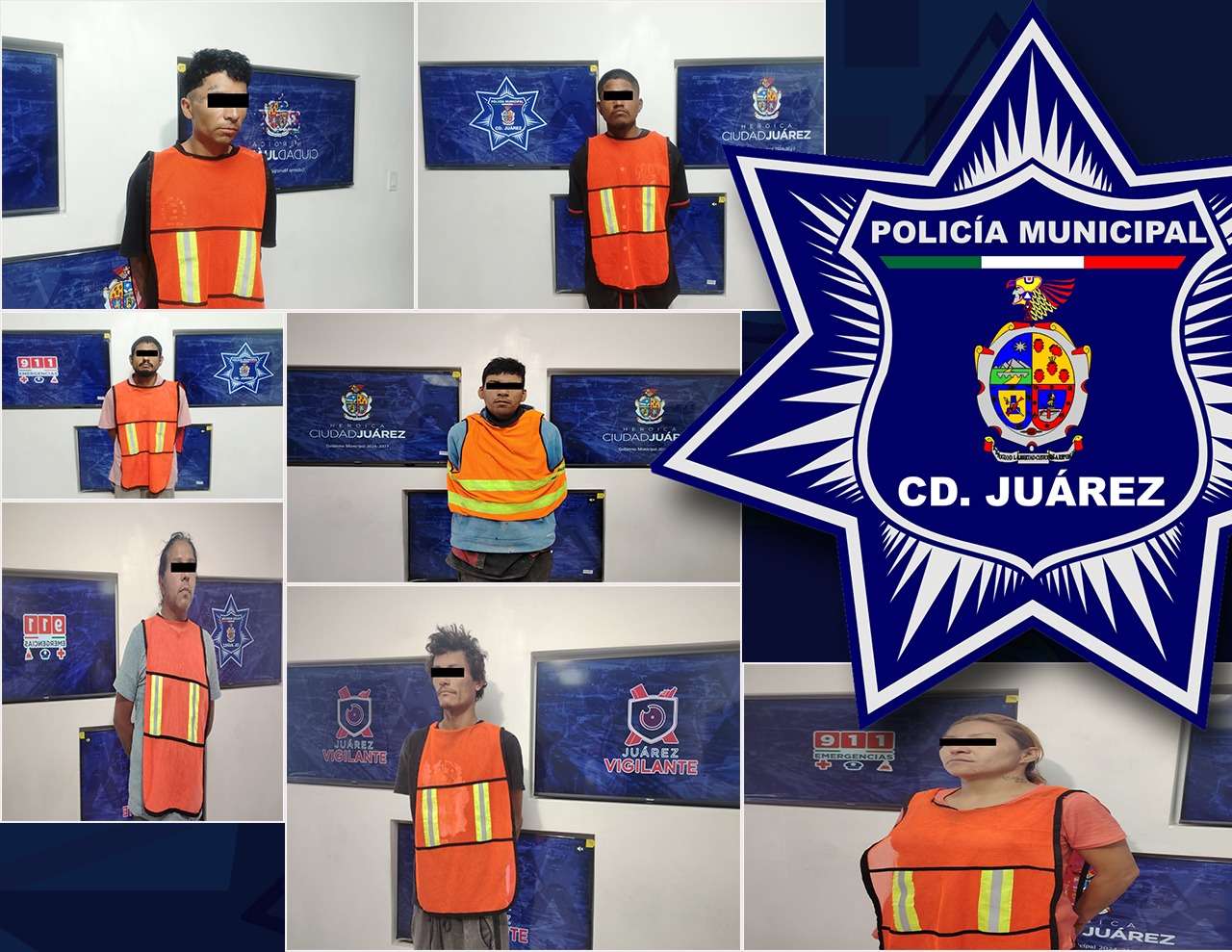 Detienen a siete prófugos de la justicia