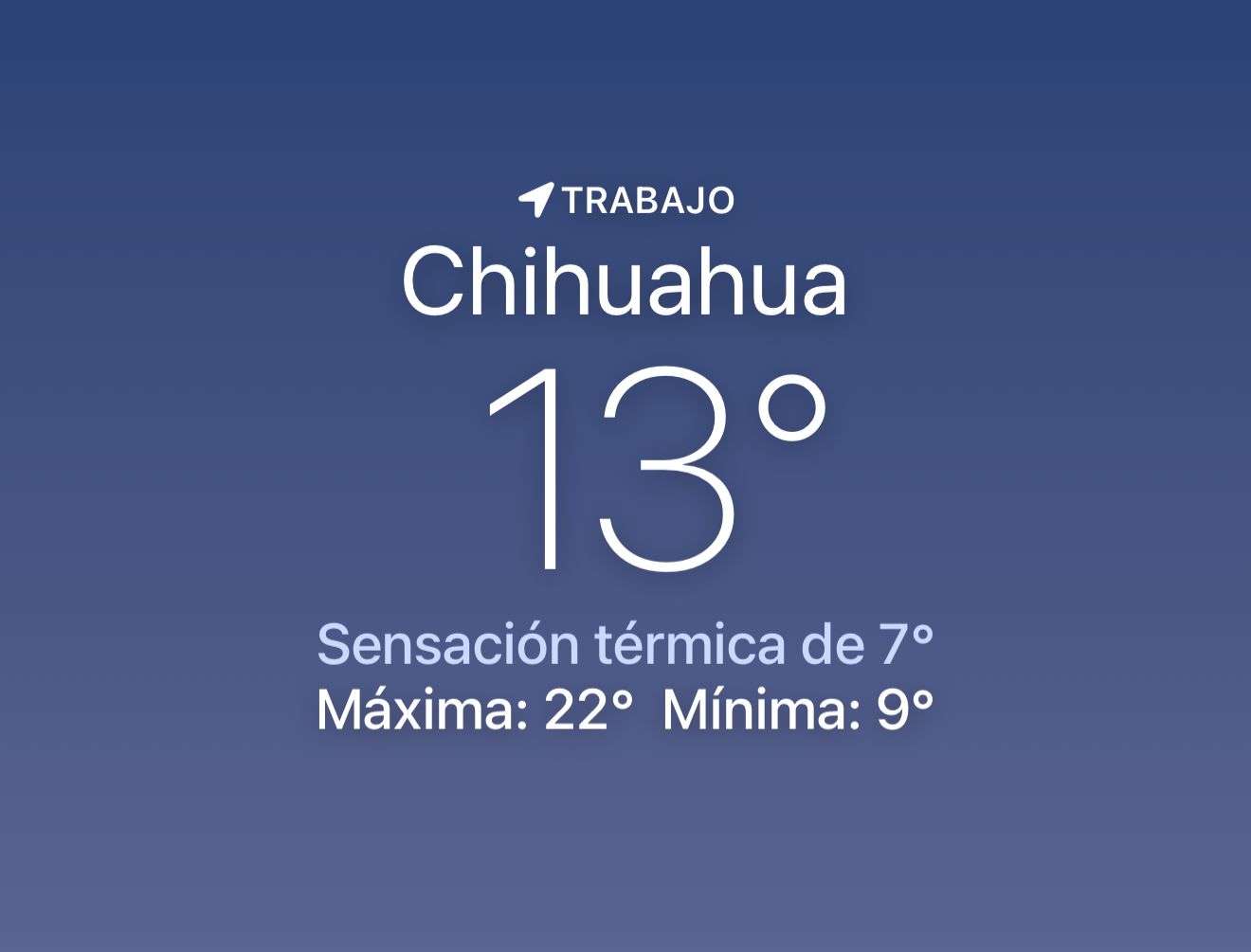 Amanece frío con sensación térmica de 7 grados centígrados 