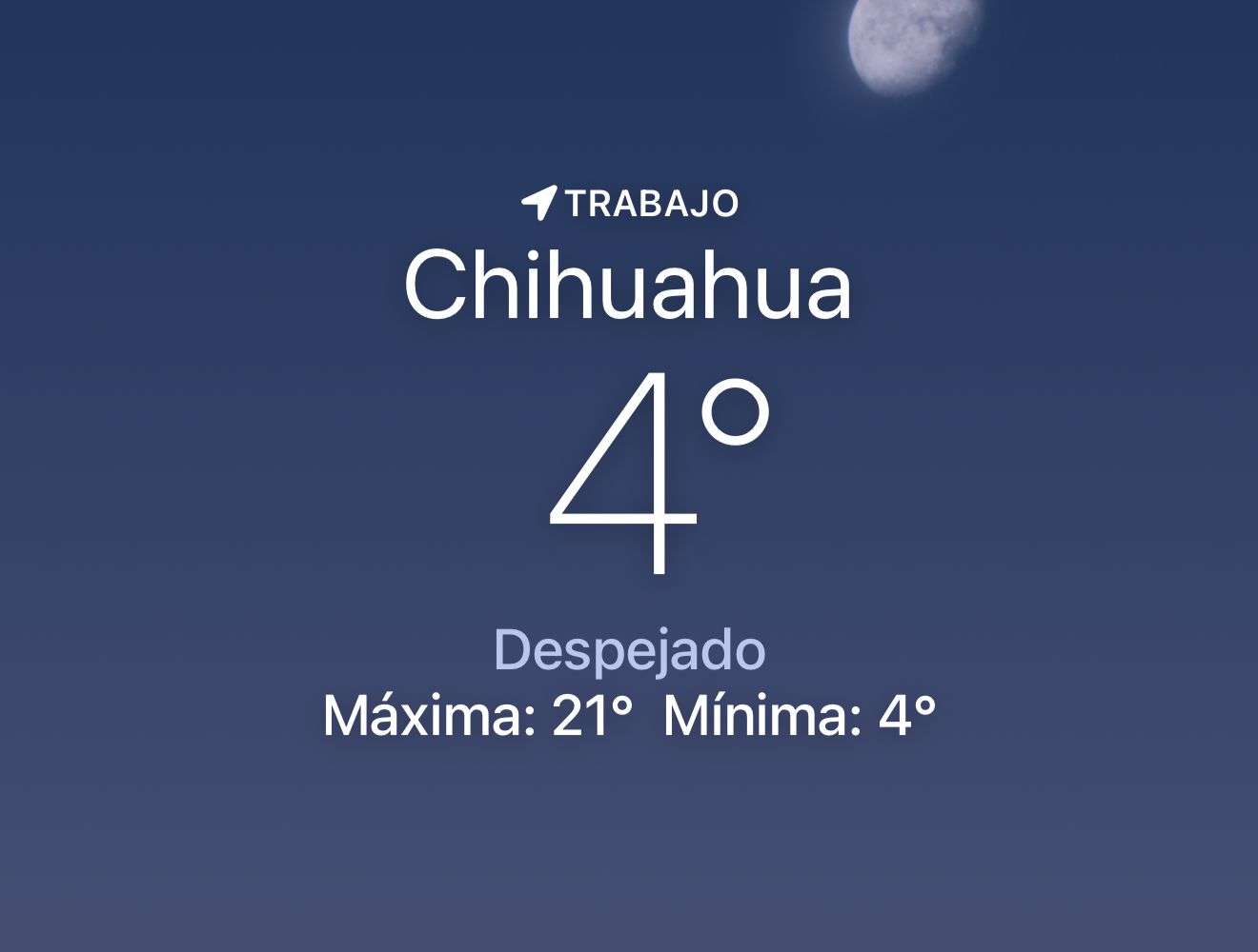 Amanece helado con temperatura de 4 grados centígrados 