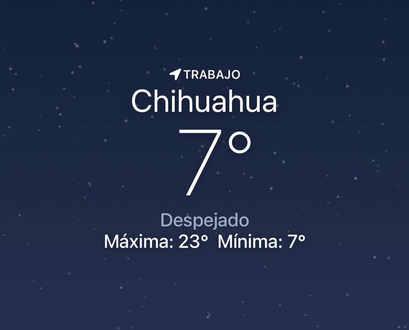 Amanece despejado con temperatura de 7 grados centígrados