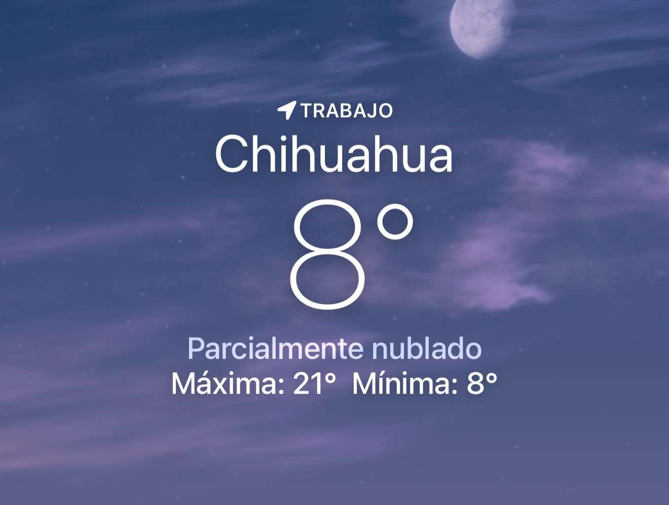 Se espera mañana nubosa con temperatura de 8 grados centígrados 