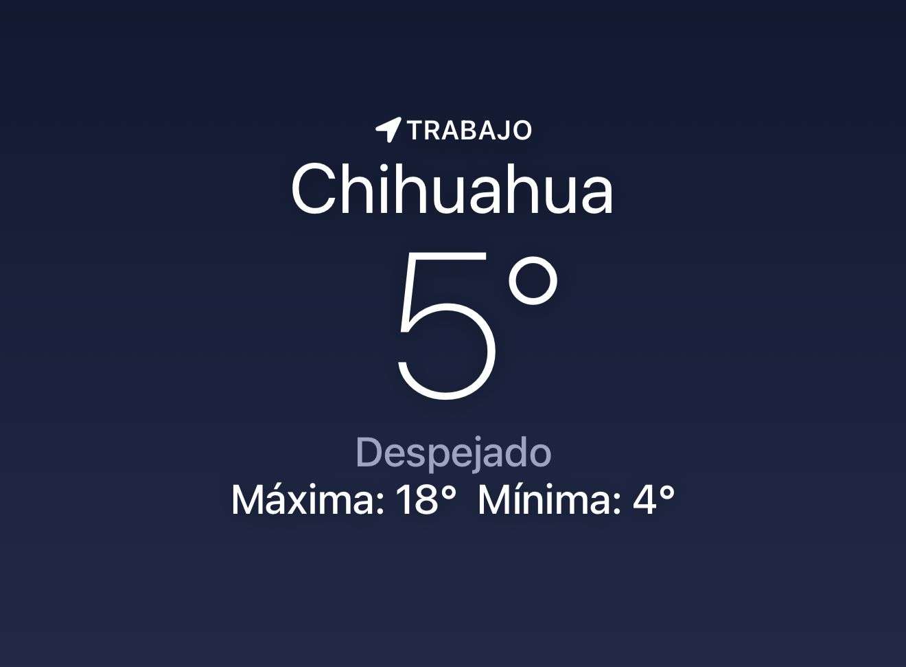 Amanece frío con temperatura de 5 grados centígrados 