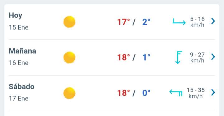 Día soleado con temperatura hasta 17°C en Juárez 