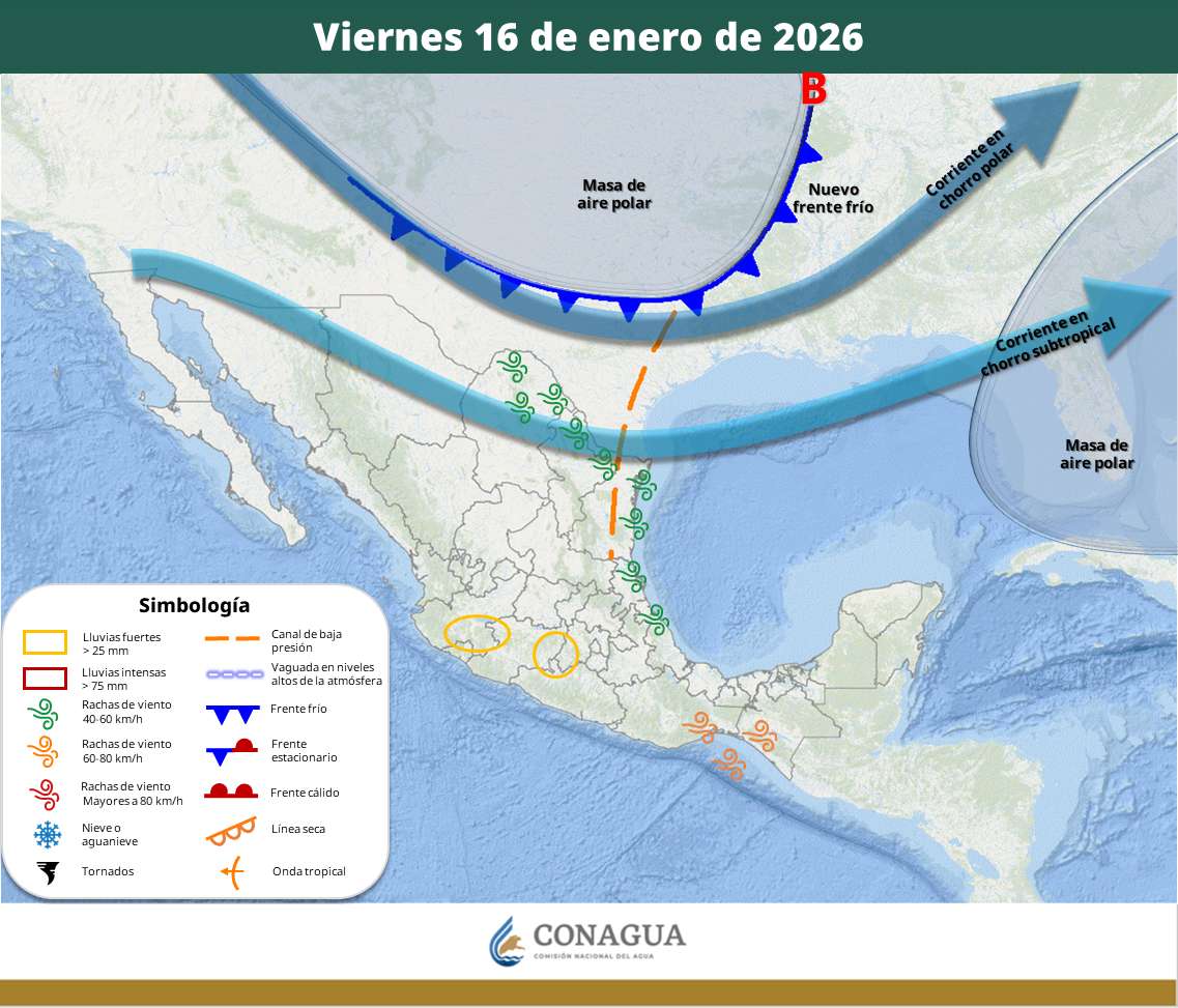 Prevén heladas en el estado por nuevo frente frío 