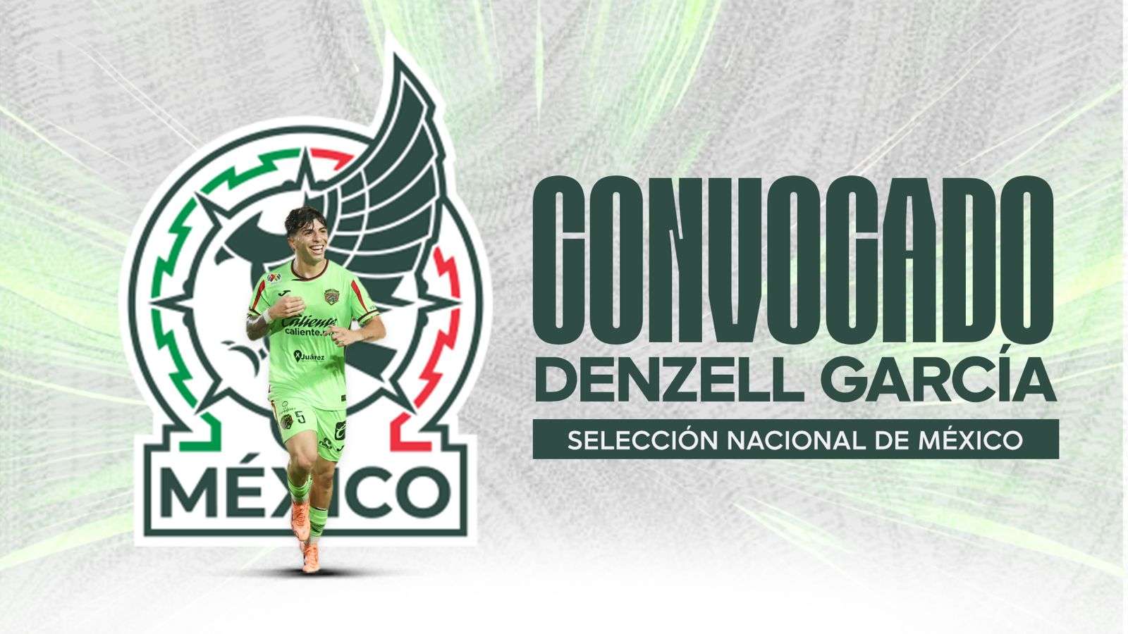 Impulsa Denzell García su carrera con convocatoria al Tri mayor