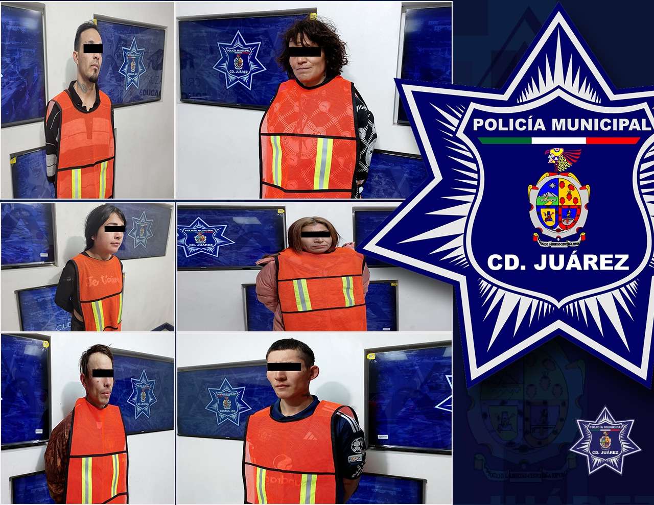 Arrestan a seis prófugos de la justicia 