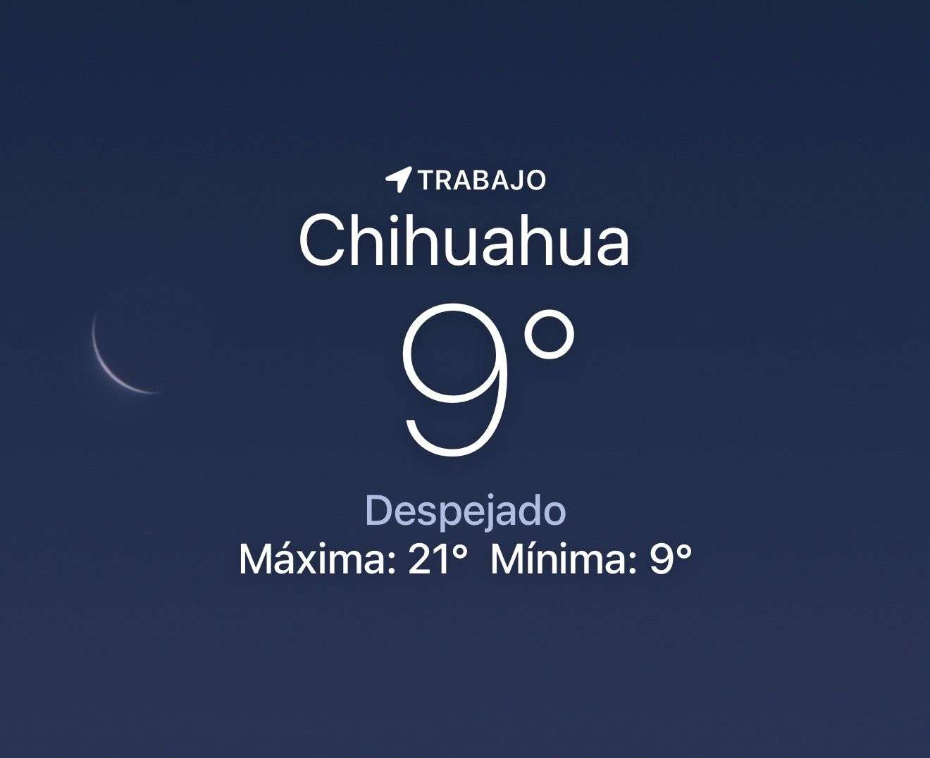 Amanece despejado con temperatura de 9 grados centígrados 