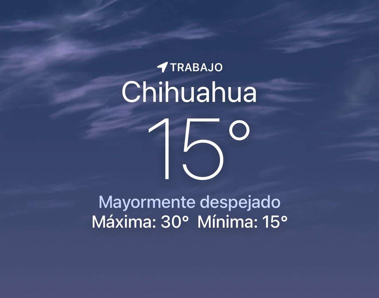 Se espera tarde nubosa con máxima de 30 grados centígrados 