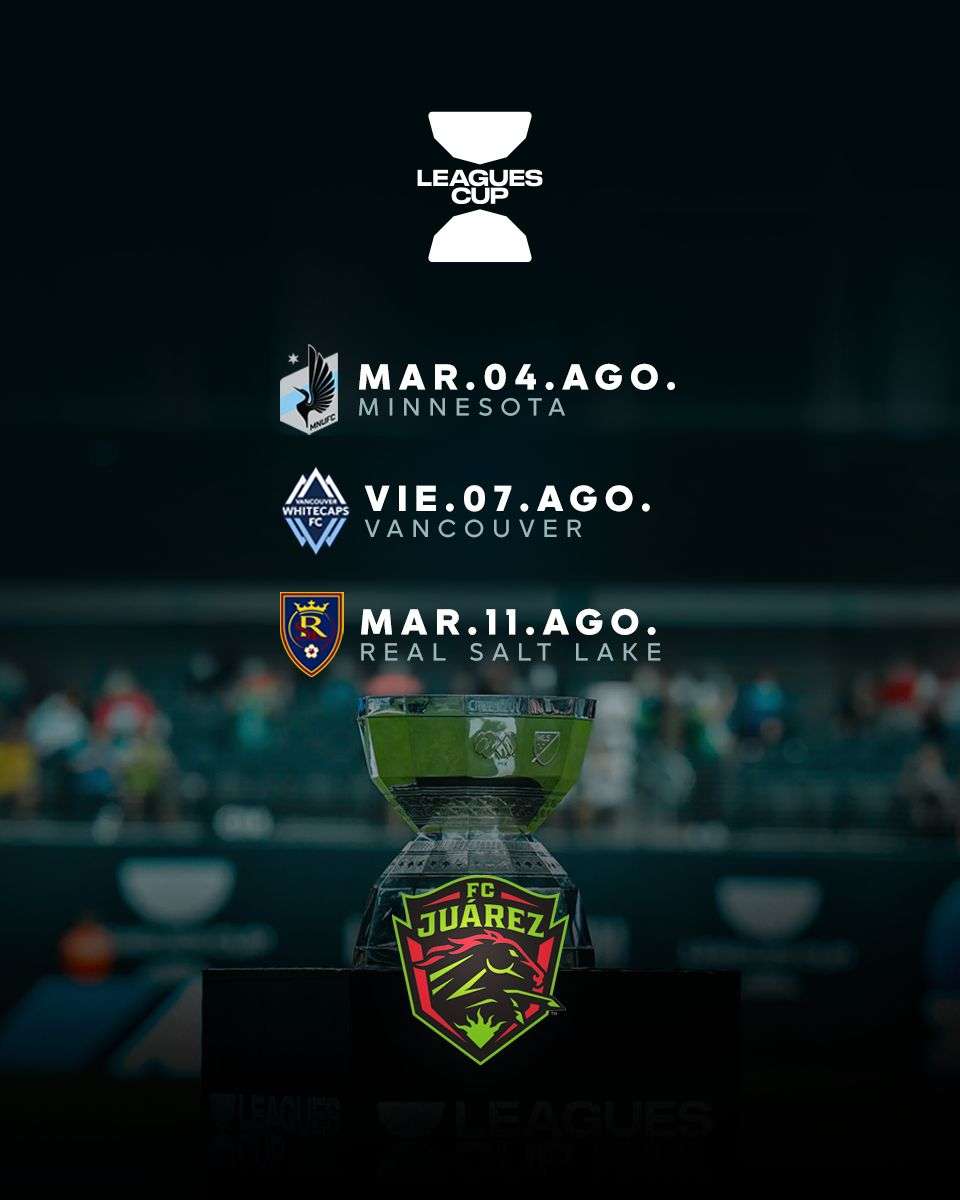 Listo calendario de Bravos para la Leagues Cup 2026