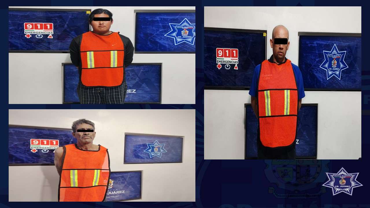 Arrestan a tres por violencia familiar 