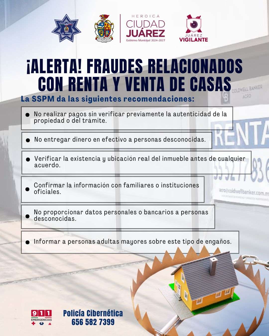 Alertan por fraudes en renta o venta de viviendas 