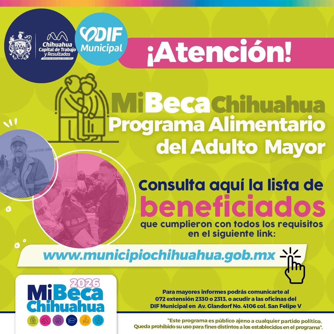 Anuncia Municipio los resultados del Programa Alimentario del Adulto Mayor