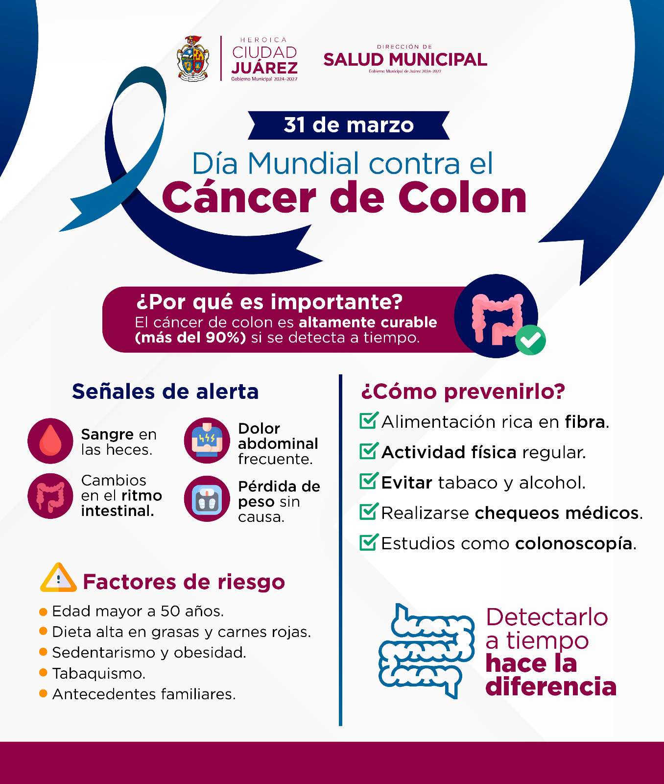 Llaman a prevenir cáncer de colón con detección oportuna