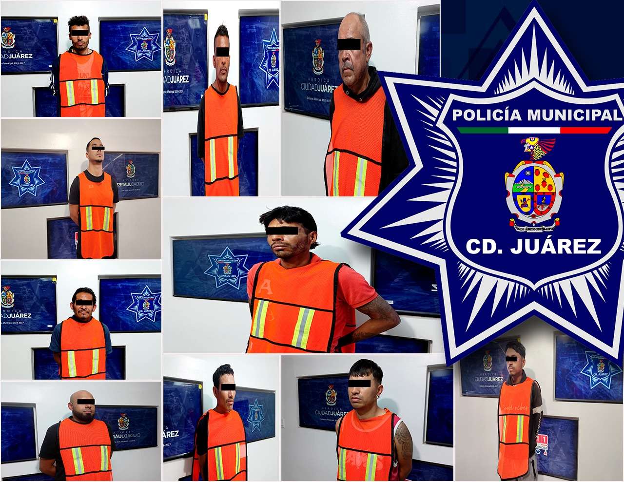 Arrestan a 10 prófugos de la justicia