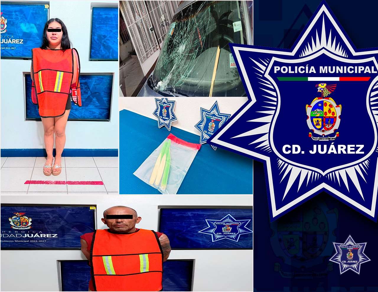 Detienen a dos por daños en propiedad ajena