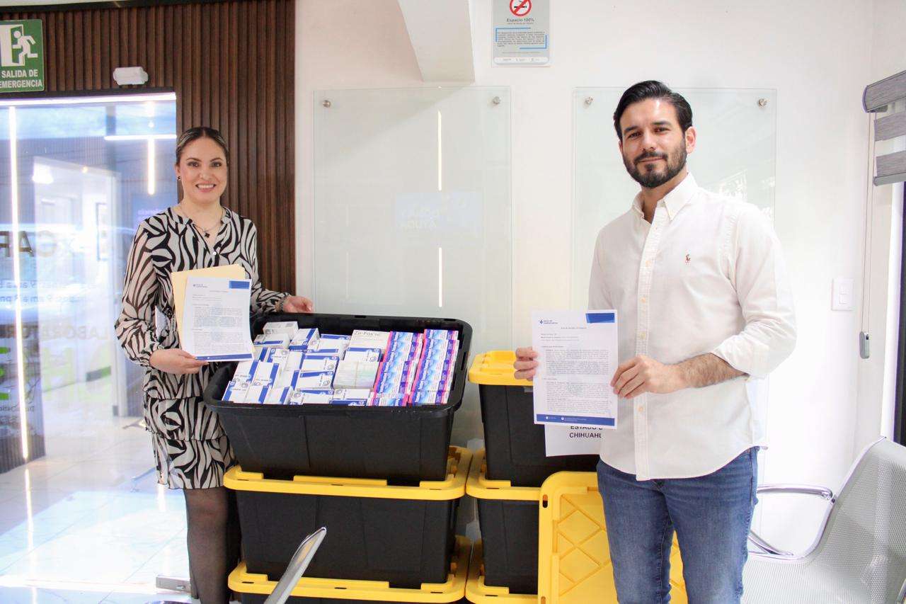 Reciben donativo de medicamentos para fortalecer atención en el Distrito 01

