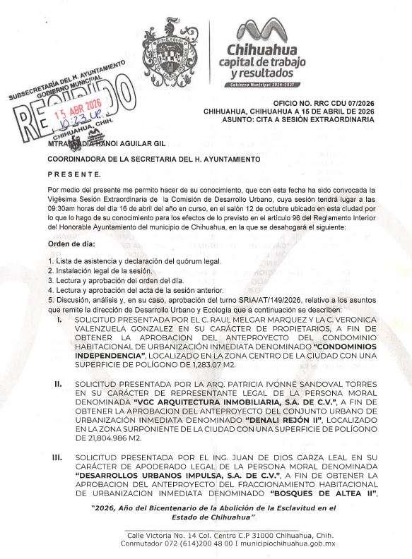 Aprueban añadir nombres de Barrio, Kalish y Russek a vialidades

